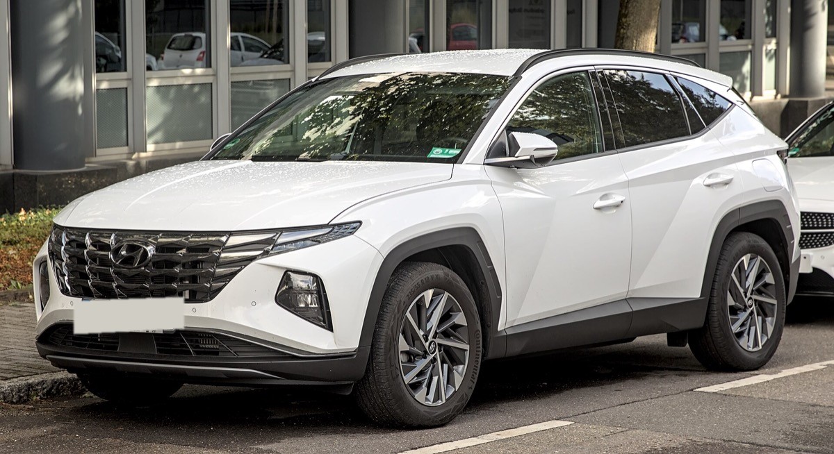 Hyundai Tucson blanc SUV – location Casablanca